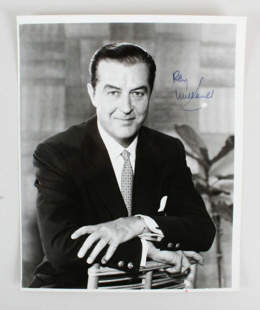 Ray Milland Signed Photo Poster painting 8x10 - COA JSA