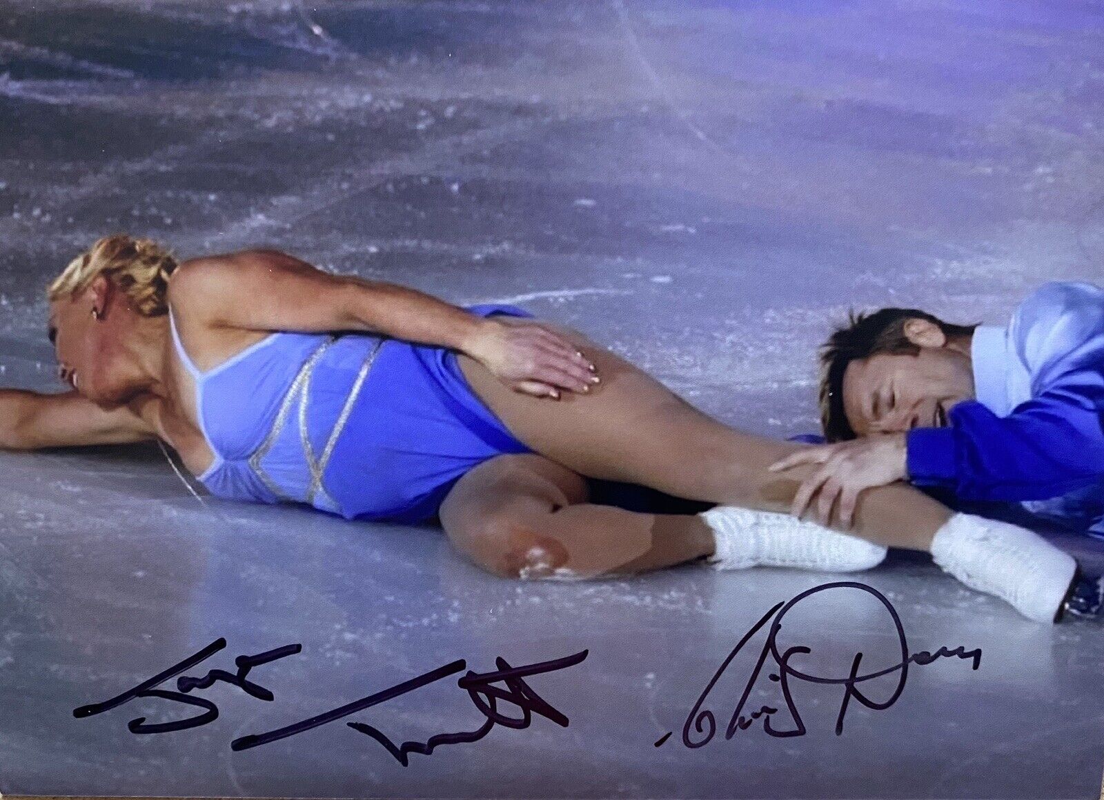 Torvill and Dean Genuine Hand Signed 6X4 Photo Poster painting 4