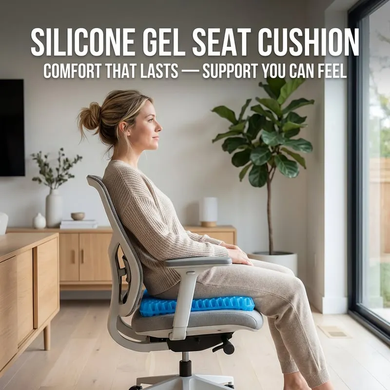 ✨ Ergonomic Silicone Seat Cushion &ndash; Relief You Can Feel