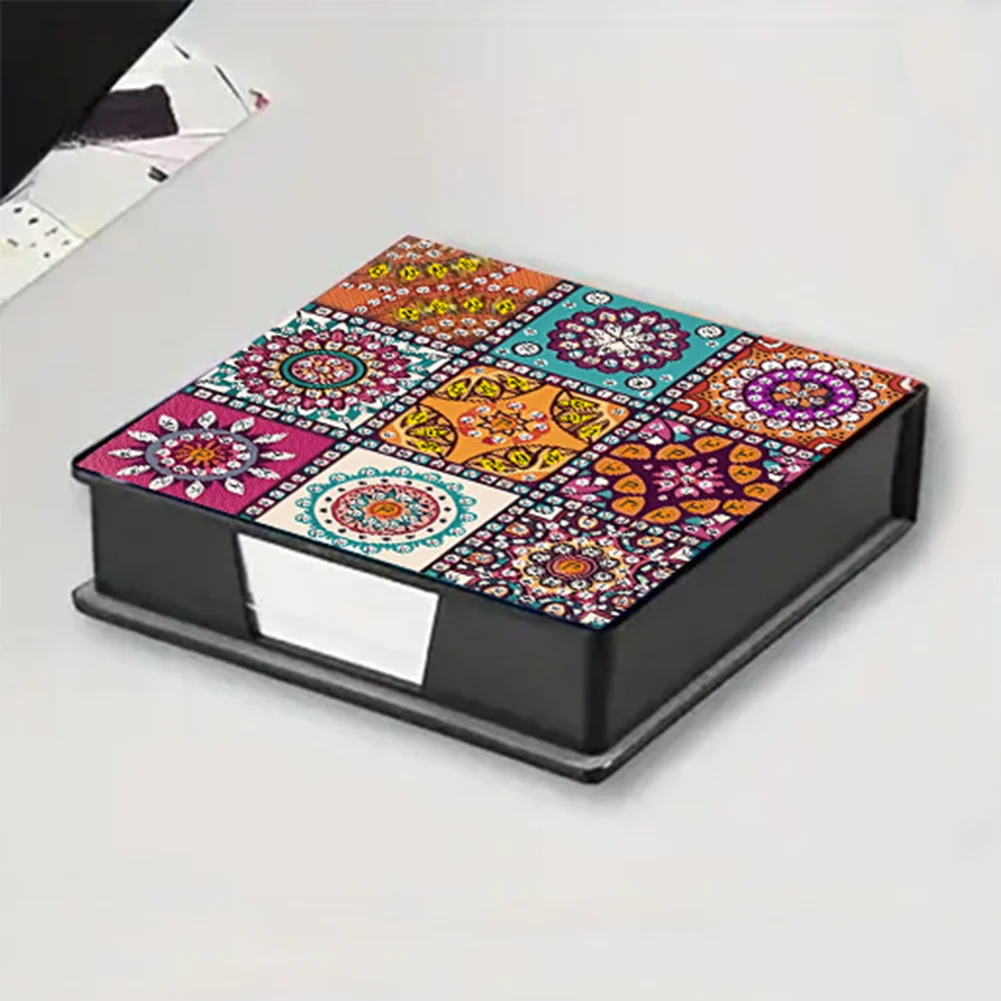 5D DIY PU Gem Painting Memo Pad Holder with 160 Sheets Paper (Mandragora)