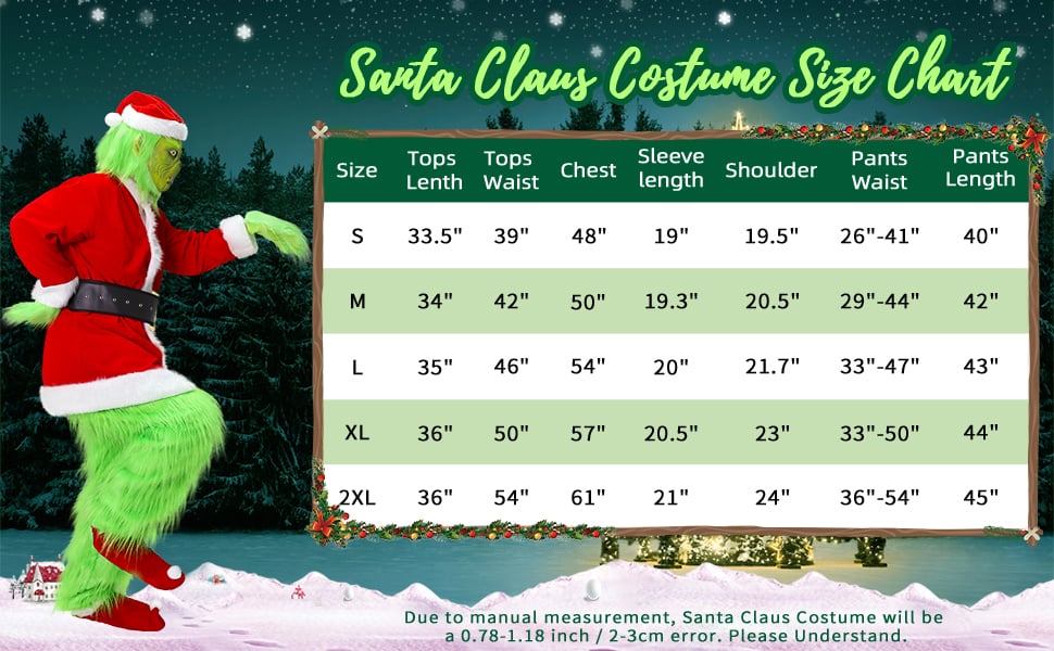 Christmas Green Monster Costume