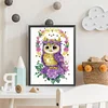 Diamond Painting-DIY Crystal Rhinestone Wreath Owl