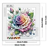 Rose-DIY-Spezialform-Bohrer, Diamantkunst, Perlen-Malset, mit Rahmen 25x25 cm Geschenk, Geschenk