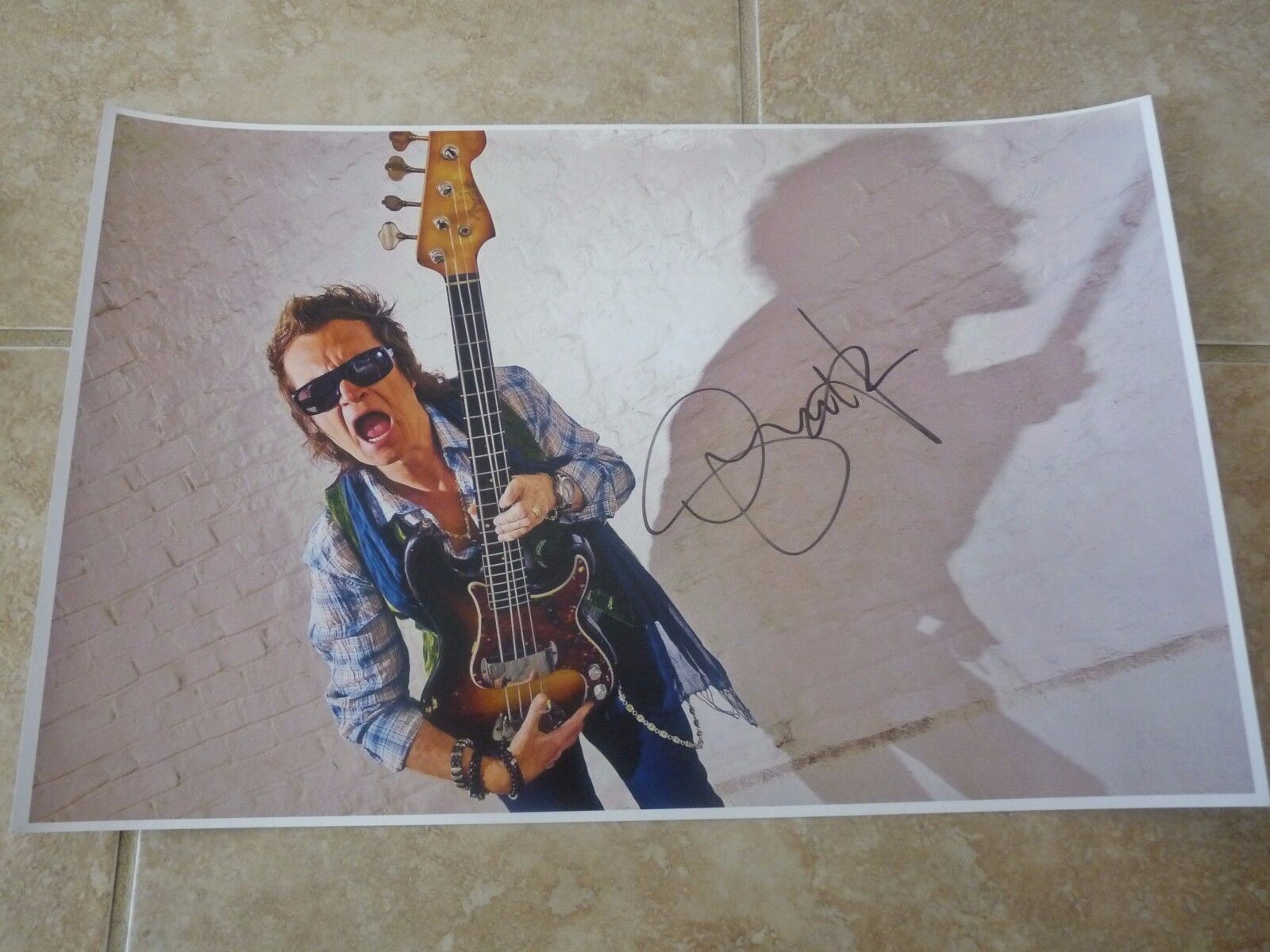 Glenn Hughes Deep Purple Autographed Signed 11x17 Photo Poster painting PSA Guaranteed