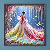 Diamond Painting -DIY Round Drill Wisteria Girl(40x40cm)