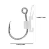 10pcs Luminous Live Shrimp Fixing Hook Metal Barbed Fishhook Live Shrimp Hooks