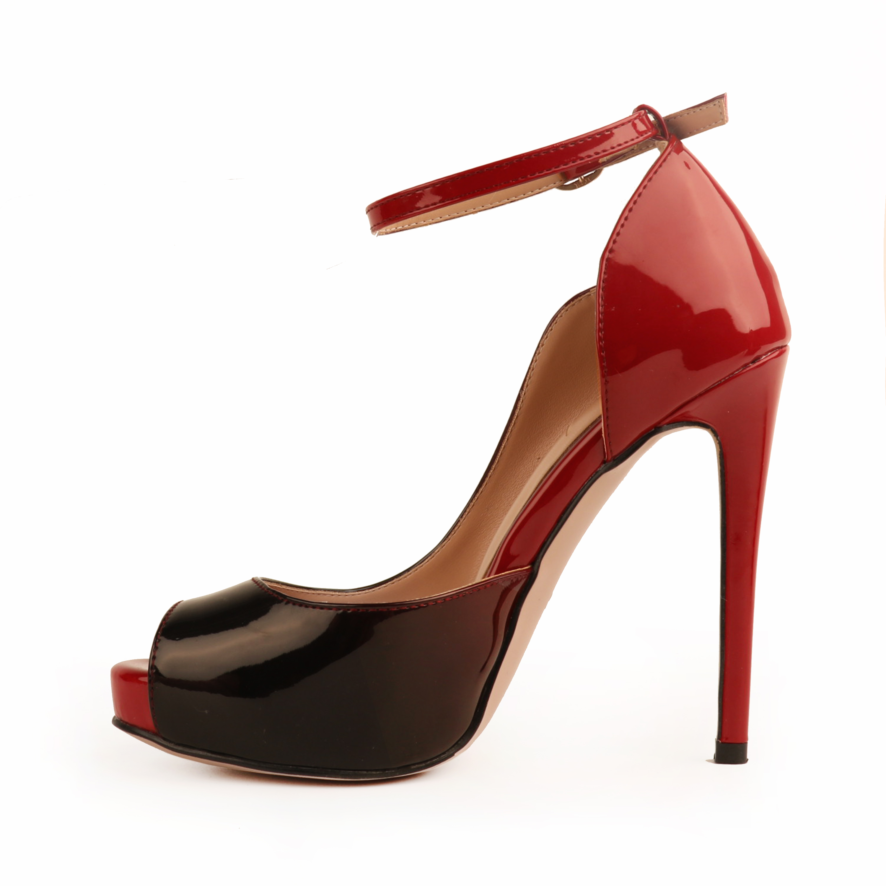 12cm/4.72 inch Women's Ankle Strap Platform Stiletto Party Peep Toe Pumps Shoes