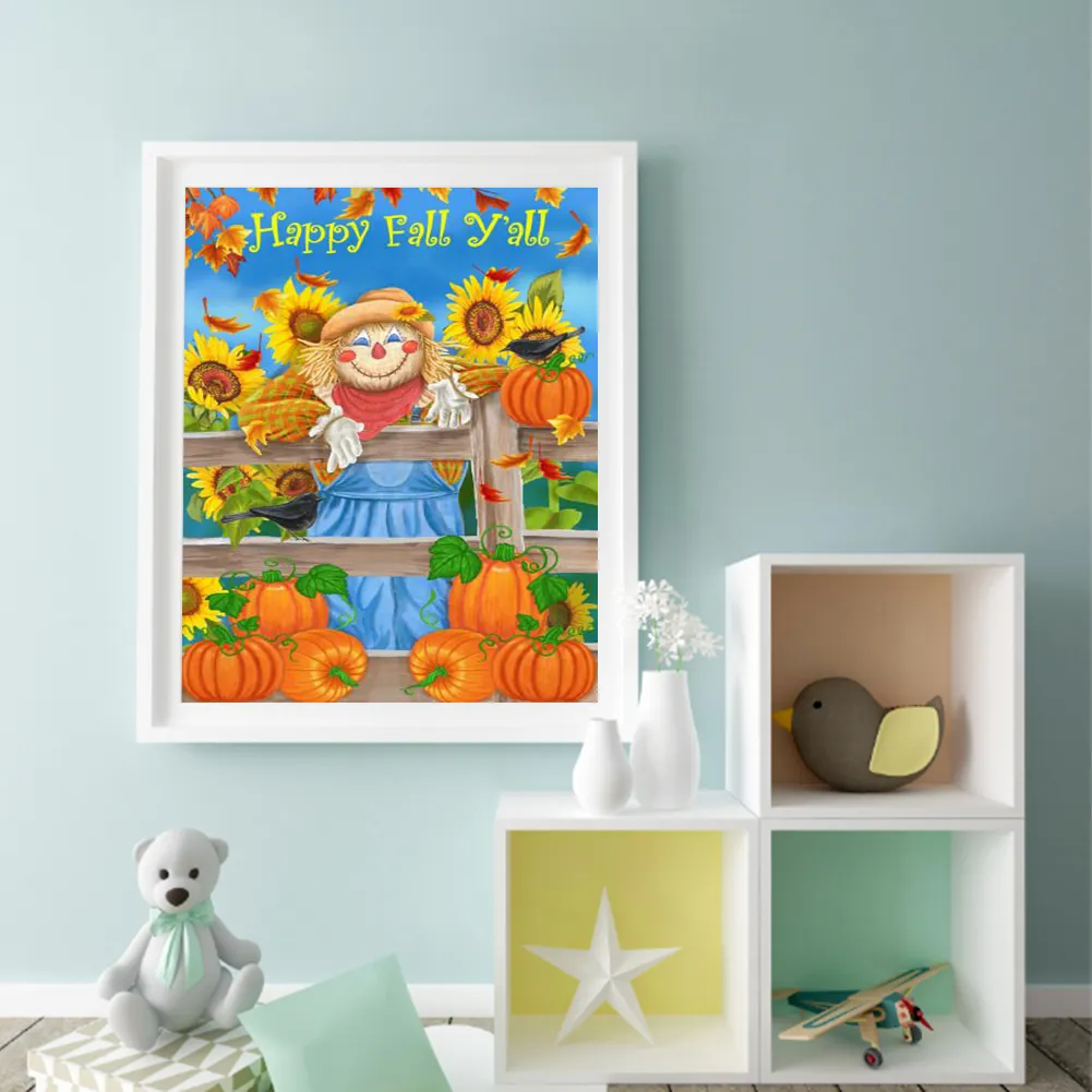 DIY Paint By Number 40*50cm - Scarecrow In The Sunflowers