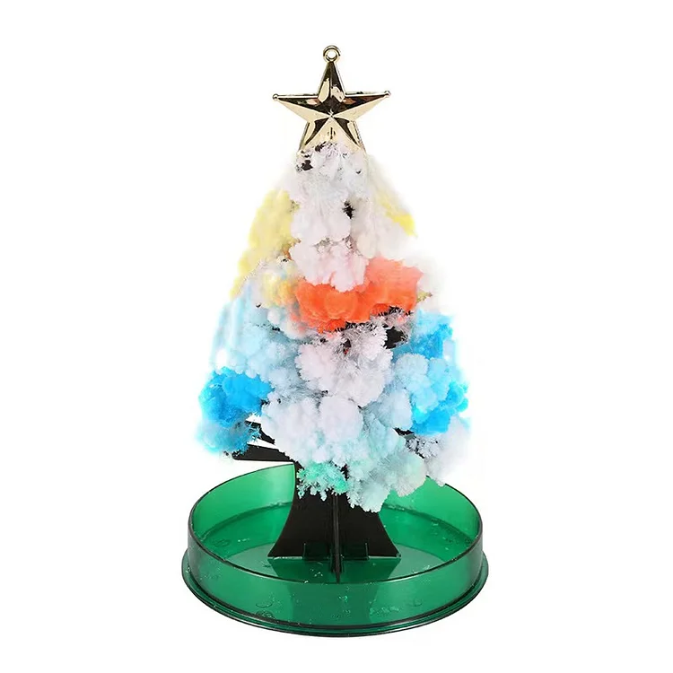 Christmas handmade diy magic Christmas tree paper tree watered blossoming and growing | 168DEAL