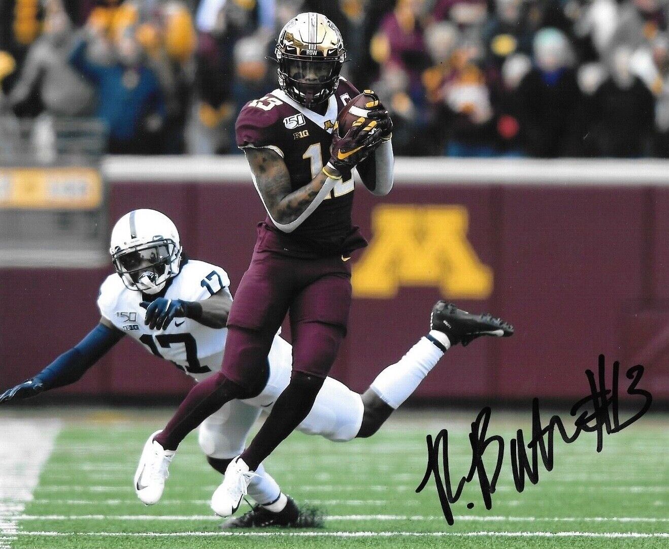 * RASHOD BATEMAN * signed 8x10 Photo Poster painting * MINNESOTA GOPHERS * BALTIMORE RAVENS * 8