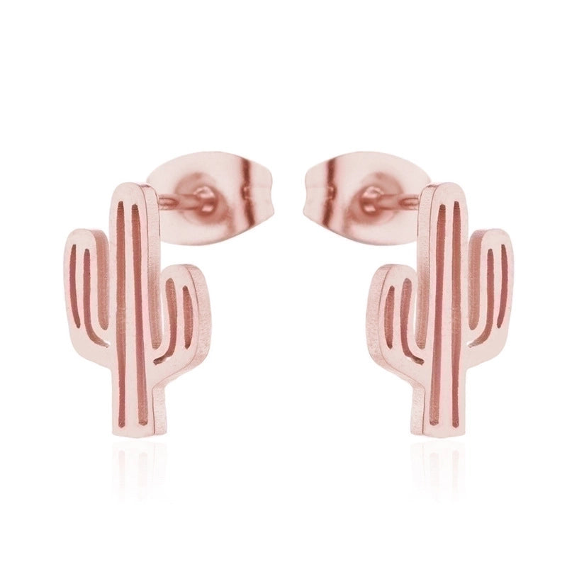 1 Pair Fashion Geometric Plating 304 Stainless Steel 18K Gold Plated Ear Studs