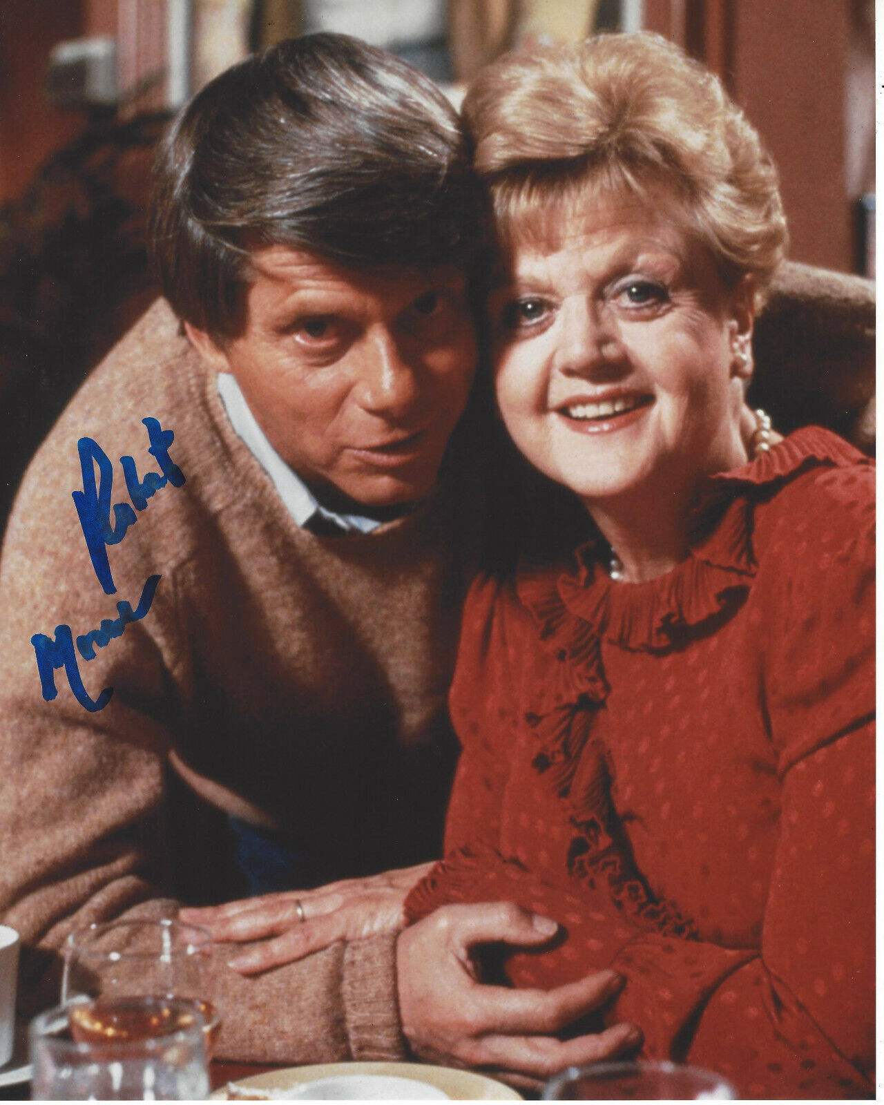 ROBERT MORSE SIGNED ANGELA LANSBURY 8X10 Photo Poster painting w/COA BROADWAY MUSICAL ACTOR