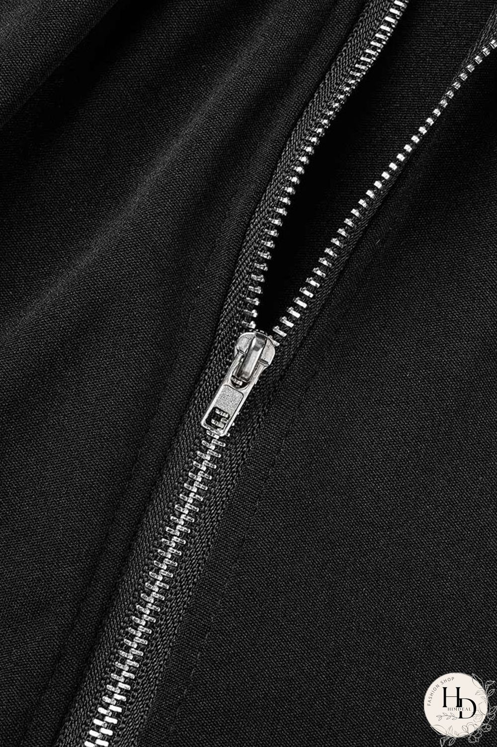 Black Casual Solid Patchwork Turndown Collar Plus Size Two Pieces