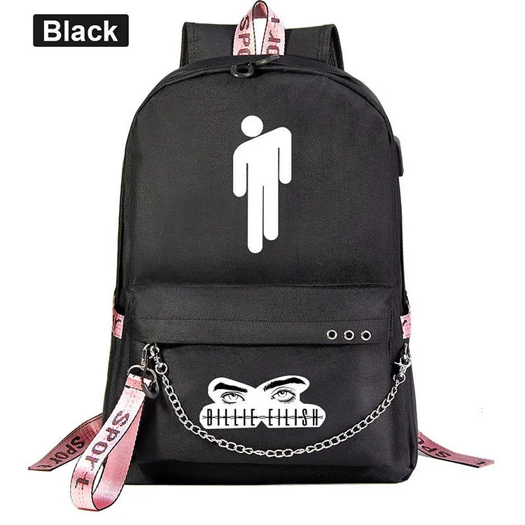 Mayoulove Billie Eilish Backpacks for Men Travel Hiking Women School Boys and Girls Bag Student-Mayoulove