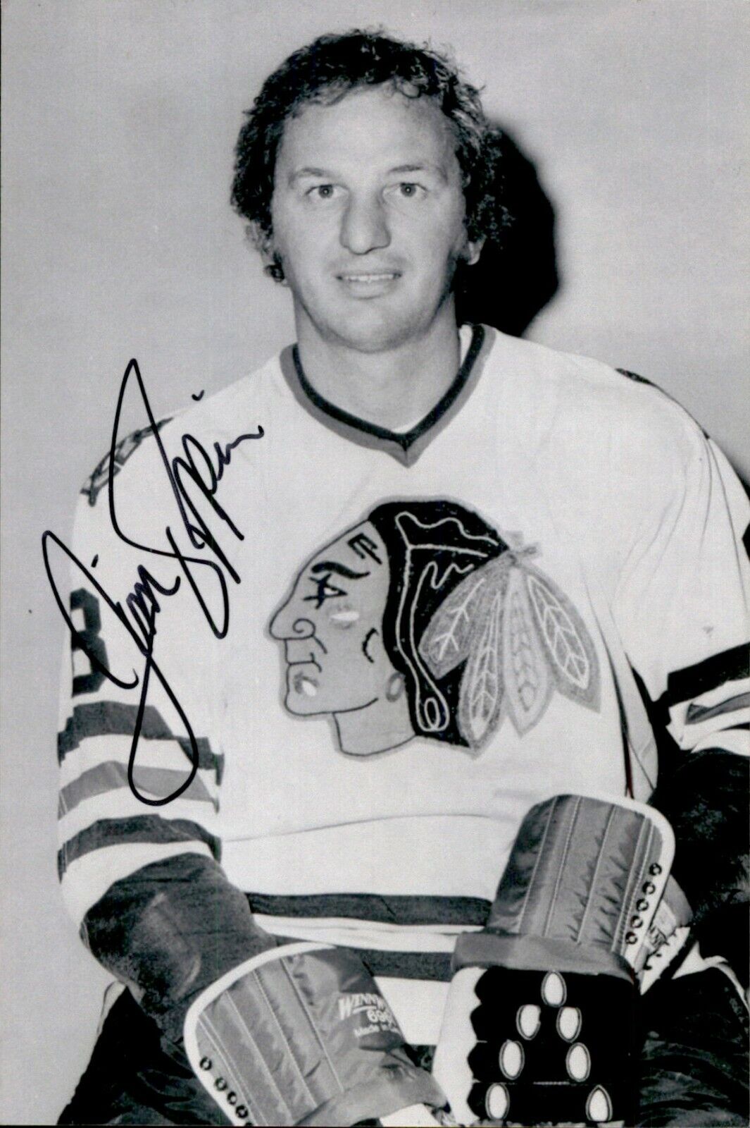 Jim Pappin SIGNED autographed 4x6 Photo Poster painting CHICAGO BLACKHAWKS #4