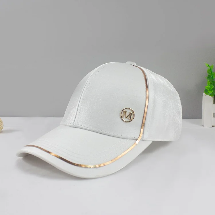 Rimiut Gold Border Shining M Women Men Baseball Caps Causal Black White Pink Classic Women Hat Hiphop ?apka Caps for Men