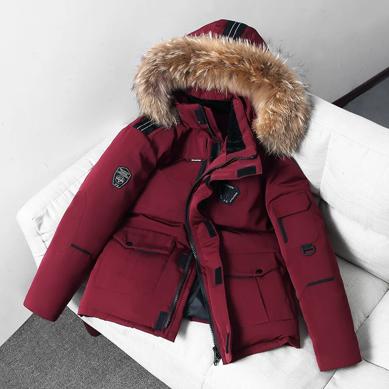 PASUXI New Popular Design Winter Puffer zipper Pocket Men's Casual Outwear High Quality Plus Size Coats Men Down Jackets