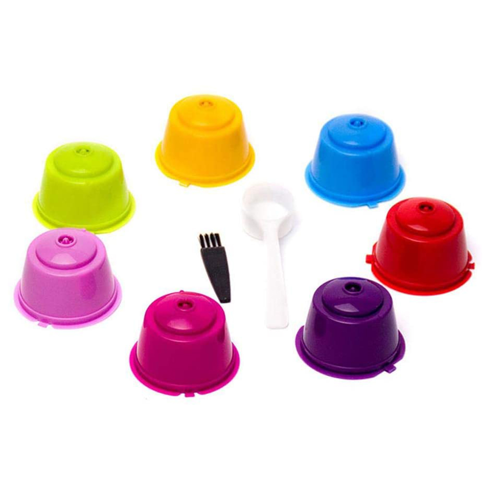 

7pcs Coffee Capsules for Nescafe Dolce Gusto Reusable Coffee Filter Cup Pod, 501 Original