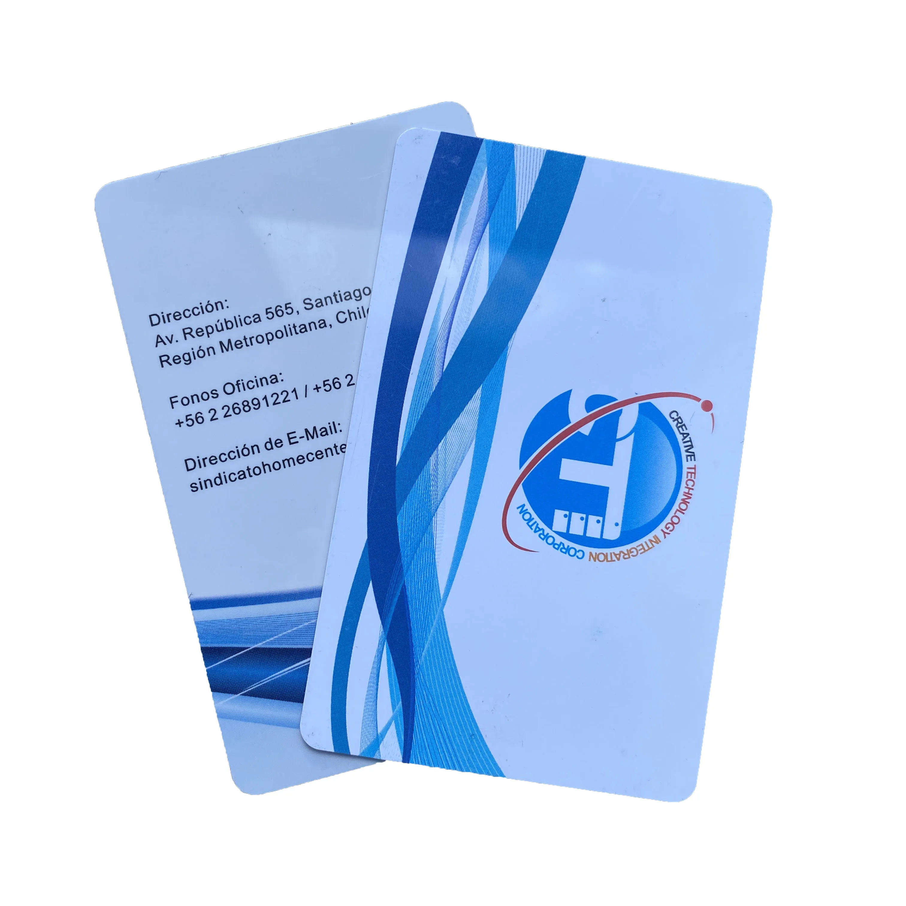 Customized printed white and black card waterproof folding endurance RFID 125khz id card