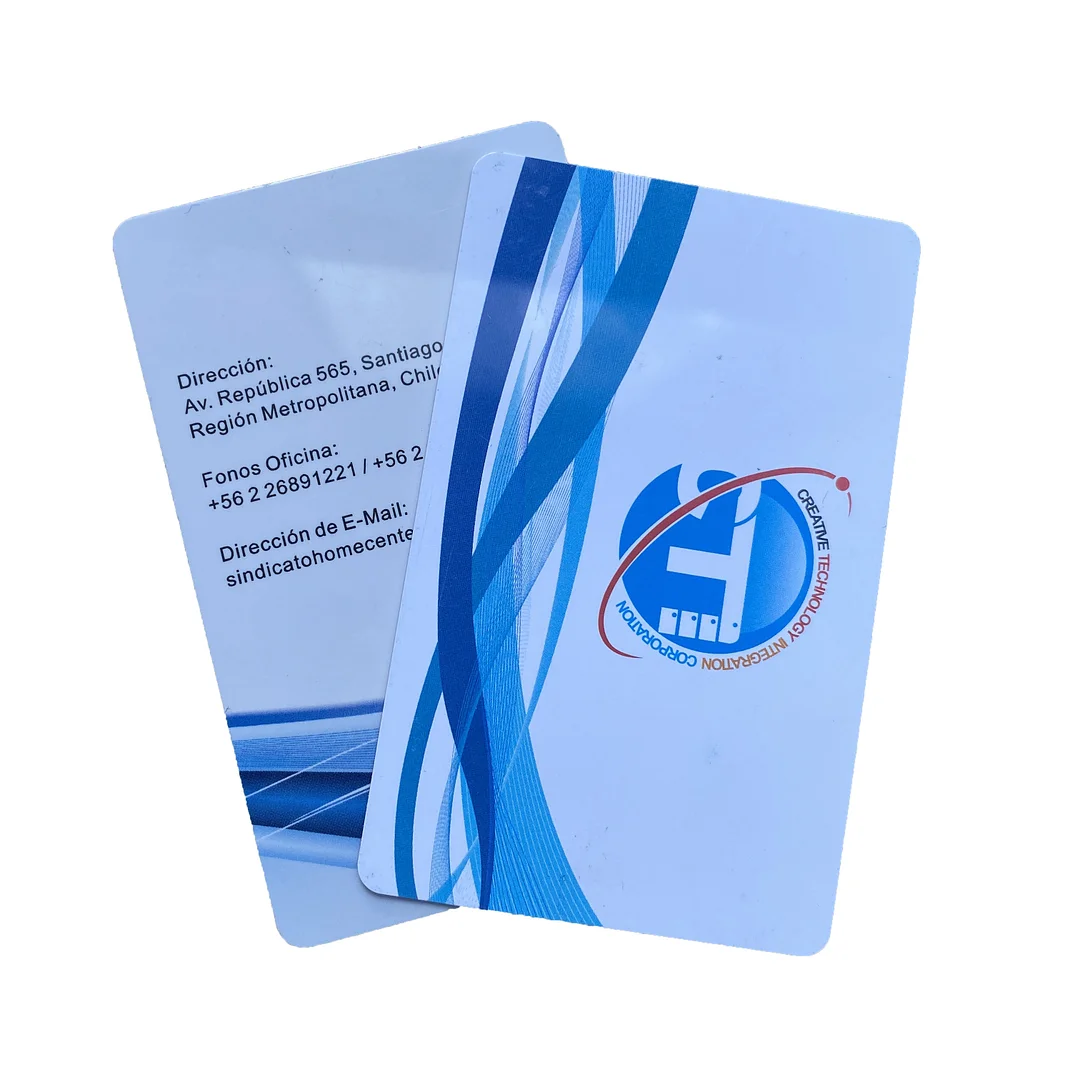 Customized printed white and black card waterproof folding endurance RFID 125khz id card