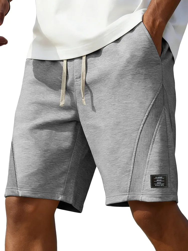 Men's Casual Deconstructed Embroidered Logo Multi-Pocket Shorts-Customized products