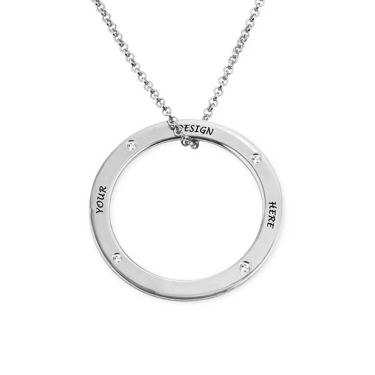Personalized Design Round Necklace