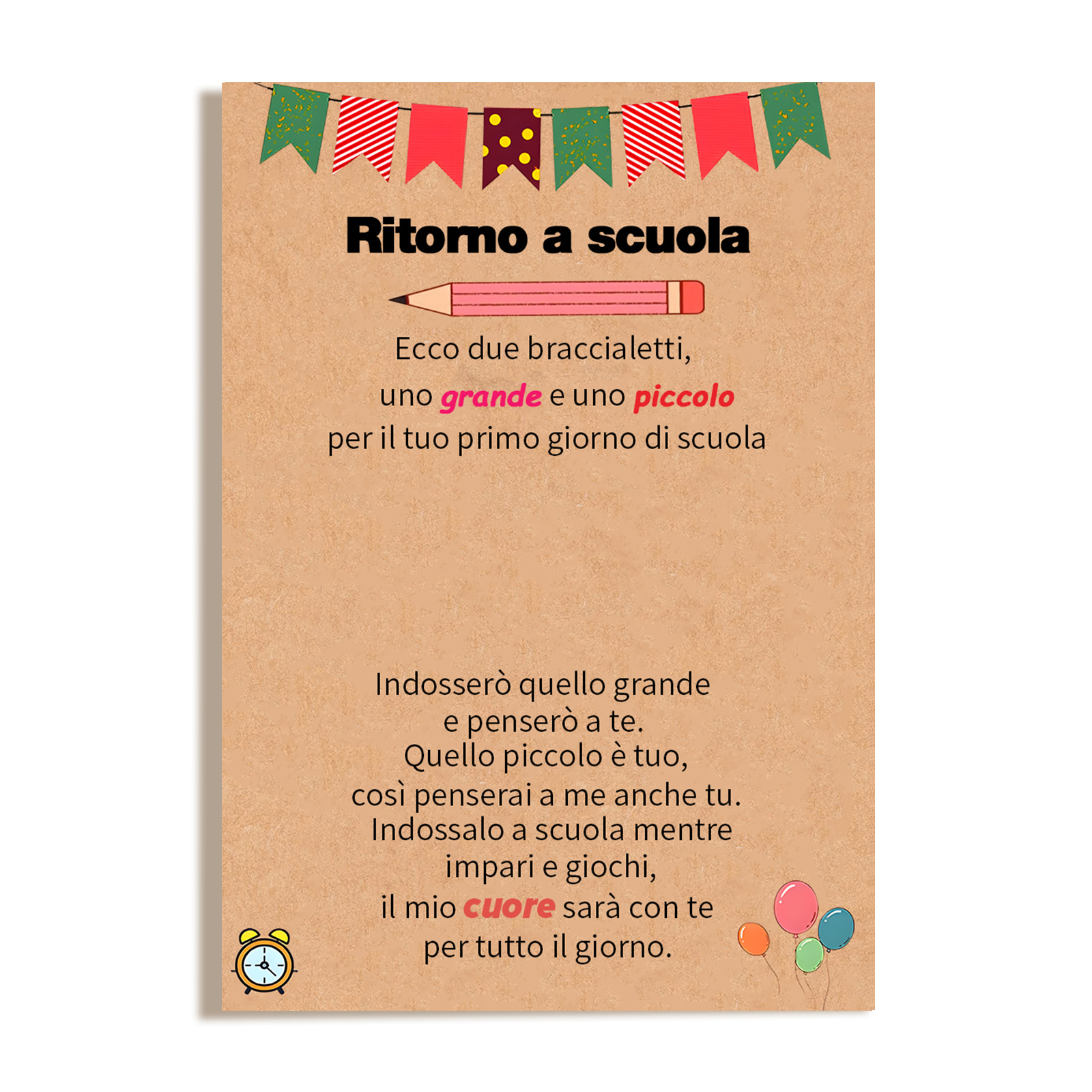 2PCS Braccialetto stella regorabile regalo per bambina con carta