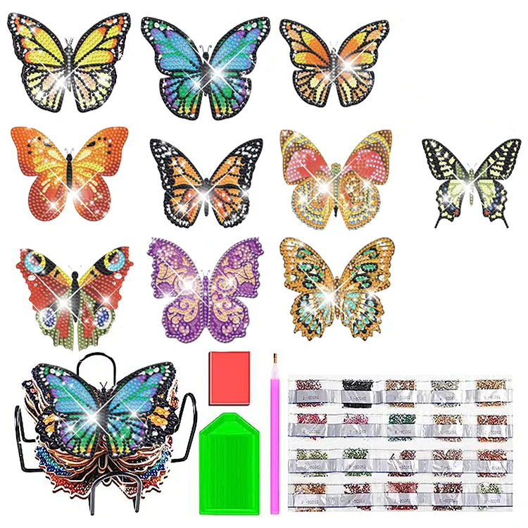 10 PCS Butterfly Special Shaped Coasters  gbfke
