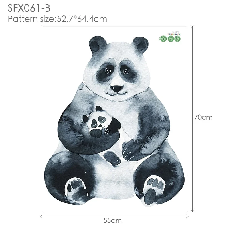 Vinyl Decorative Wall Stickers Home Decor Living Room Large Animal Decals Wall Stickers Bedroom Wall Decorations Living Room