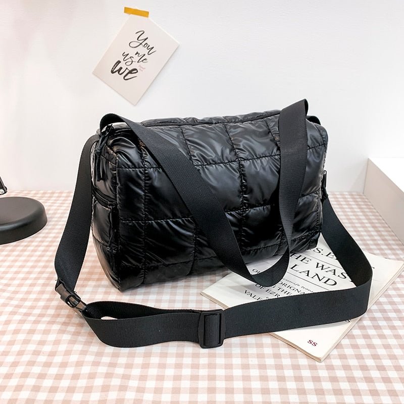 Nylon Shoulder Bag Designer For Women Handbag Quilted Bucket Padded Crossbody Bag Warm Trend 2021 hit Winter Large Capacity