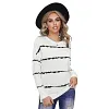 Women's Sweatshirt Fashion Striped Crew Neck Long Sleeve Top
