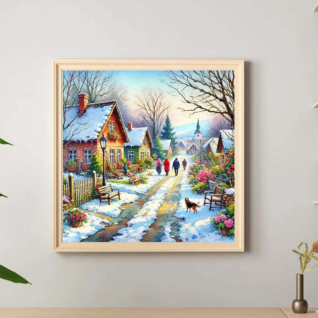 Diamond Painting - Full Round Drill - Winter(Canvas|40*40cm)