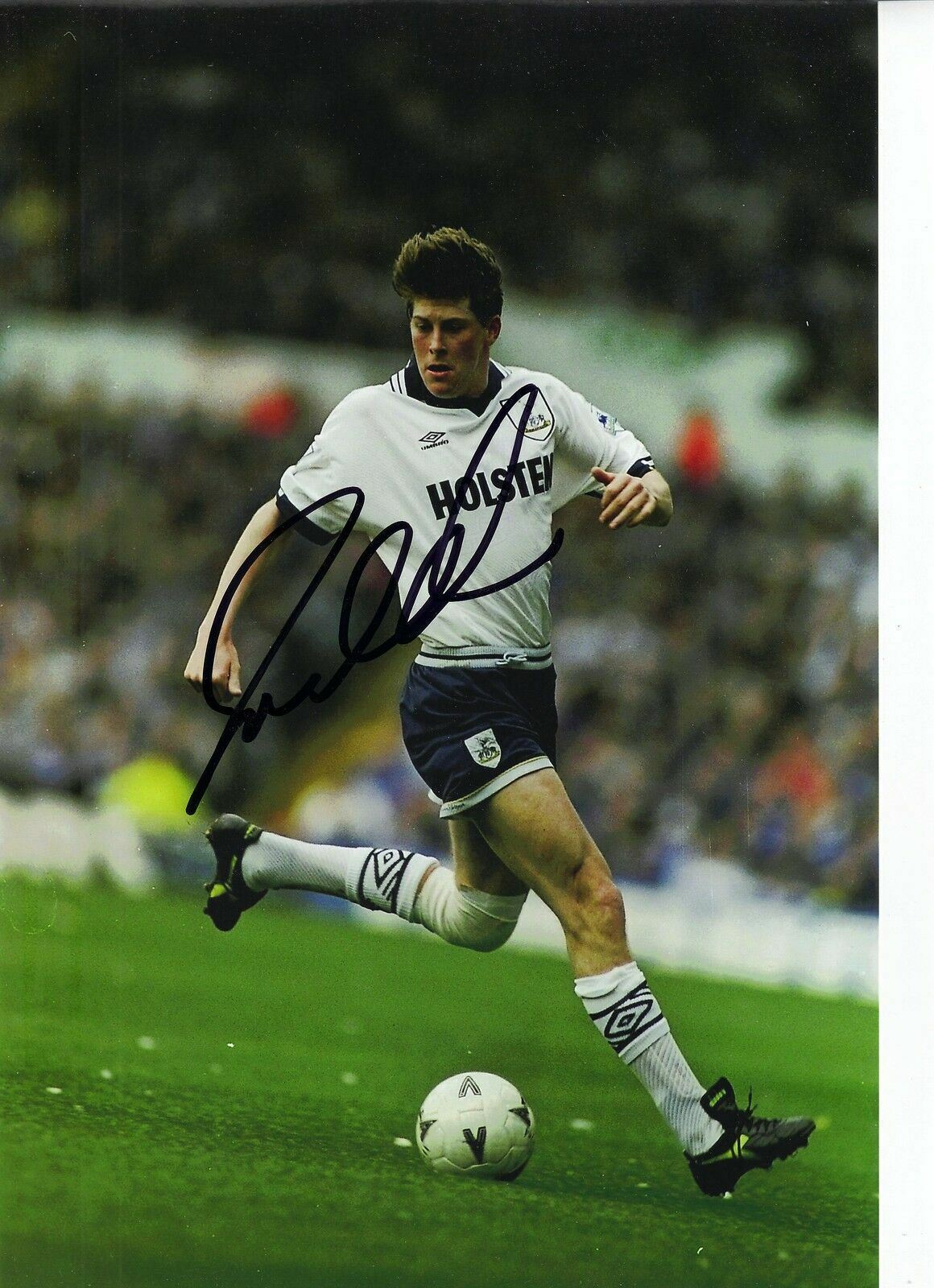 Darren Anderton SIGNED 12x8 Photo Poster painting AUTOGRAPH Tottenham Hotspur Photo Poster paintinggraph (1826)