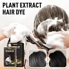 🔥🥰Teinture capillaire &agrave; base d'extraits v&eacute;g&eacute;taux pour cheveux gris