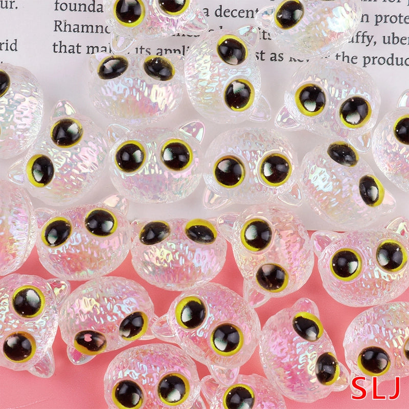 10 PCS/Package Arylic Cat Beads