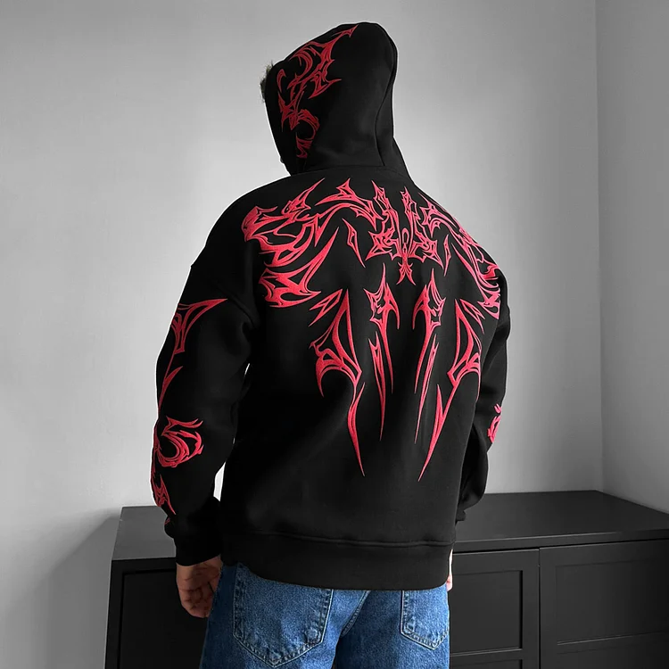 Oversize Mafia Tribal Hoodie
