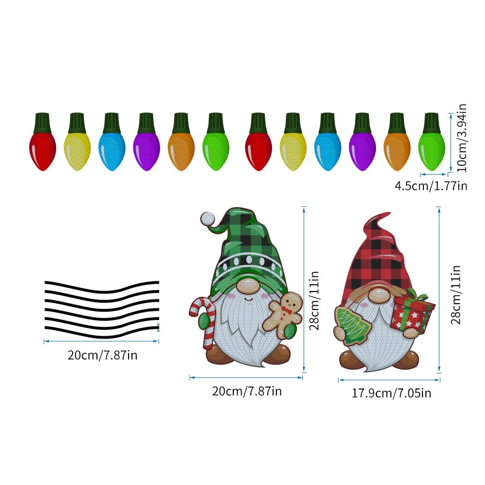 Magnet Reflective Light Bulb Decorations