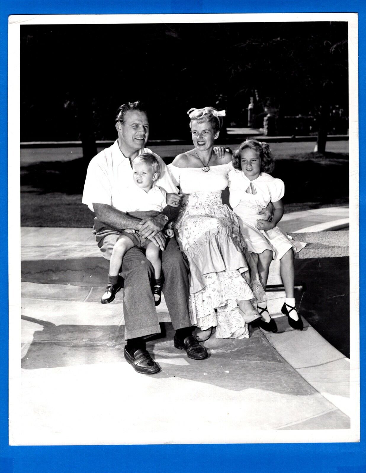 HORACE HEIDT Big Band Leader Vintage 8x10 Promo News Press Photo Poster painting with Family