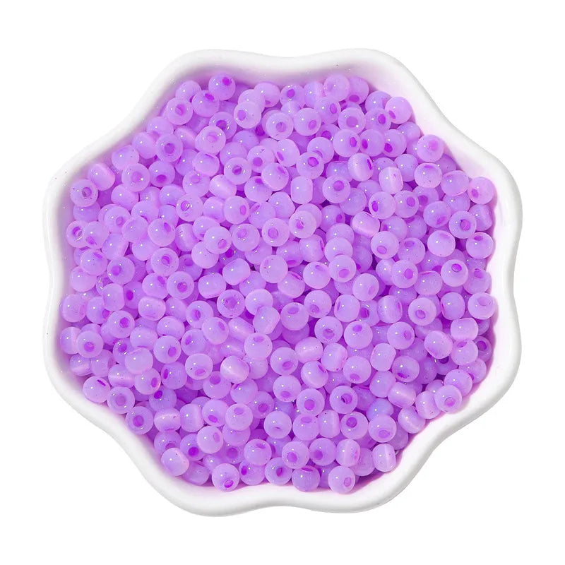 1 Set Diameter 4mm Hole 1~1.9mm Glass Ball Beads