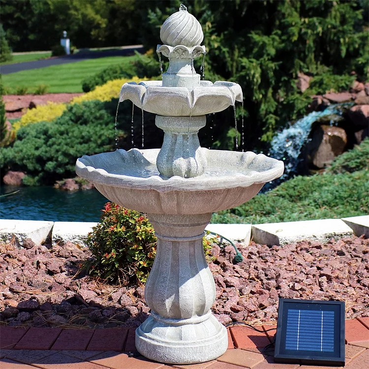 🔥kukelife🔥Docenin™ Powered Outdoor Water Fountain with Battery Backup