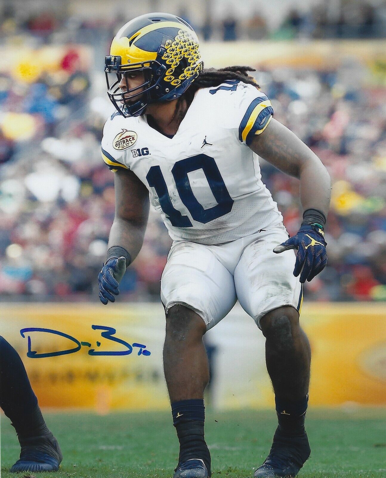 Autographed DEVIN BUSH Michigan Wolverines 8x10 Photo Poster painting w/Show Ticket