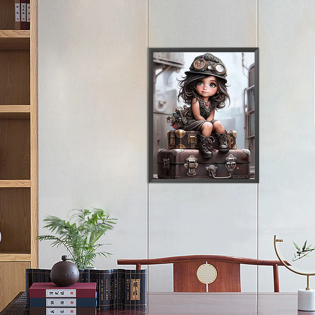 Diamond Painting - Full Square Drill - Mechanic Girl(Canvas|40*50cm)