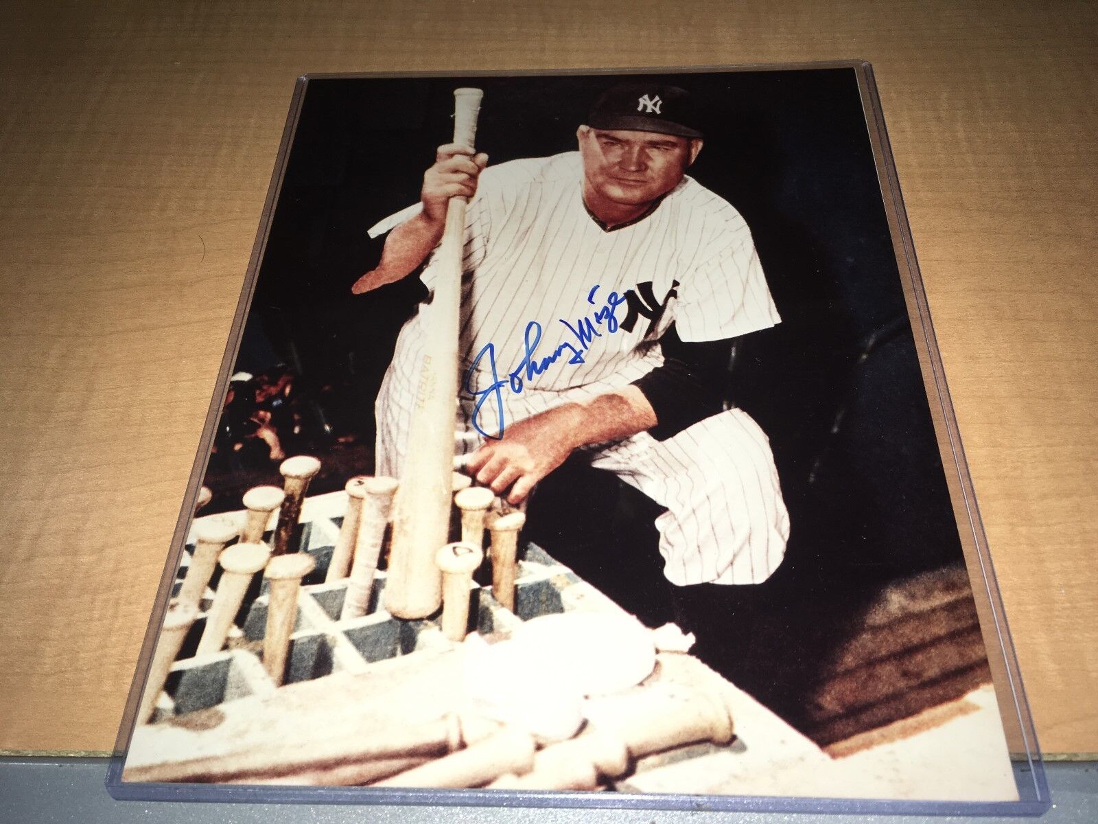 Johnny Mize New York Yankees HOF Signed 8 x 10