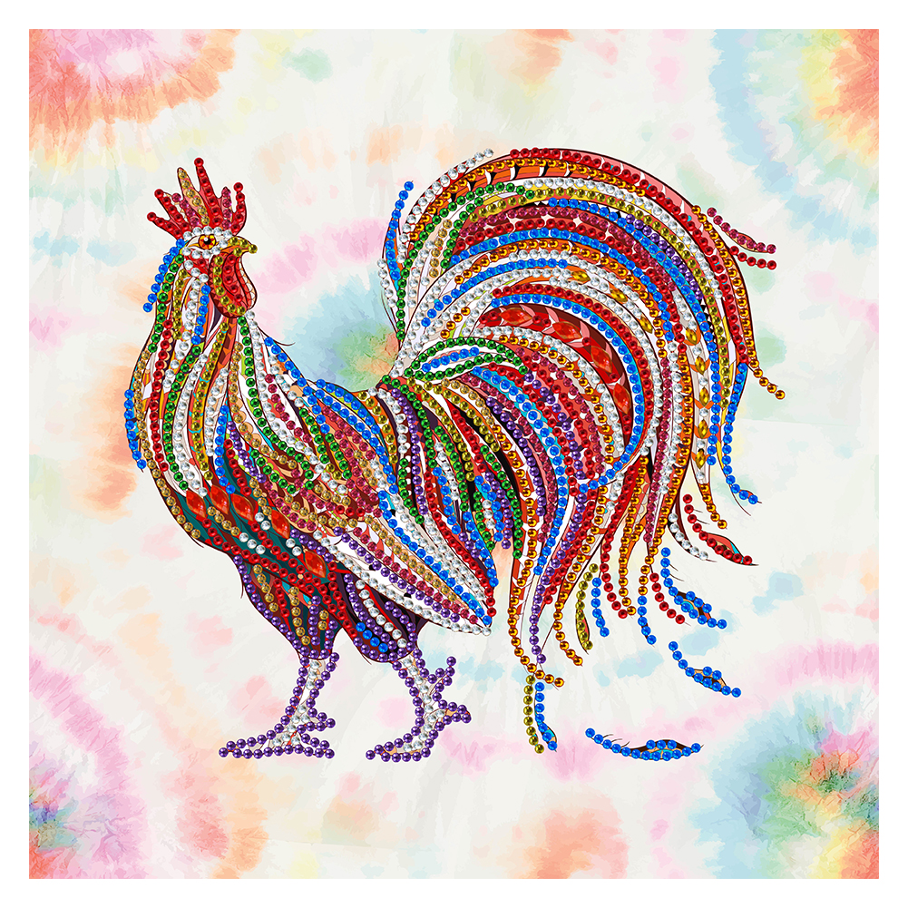 

30*30CM - Special Shaped Diamond Painting - Cock, 501 Original