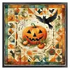 Patchwork Pumpkin-11CT Stamped Cross Stitch 45*45cm/17.72*17.72in tapestrymarket