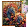 >SALE<Full Embroidery Eco-cotton Thread 11CT Print Flower Dragon Cross Stitch 50x60cm