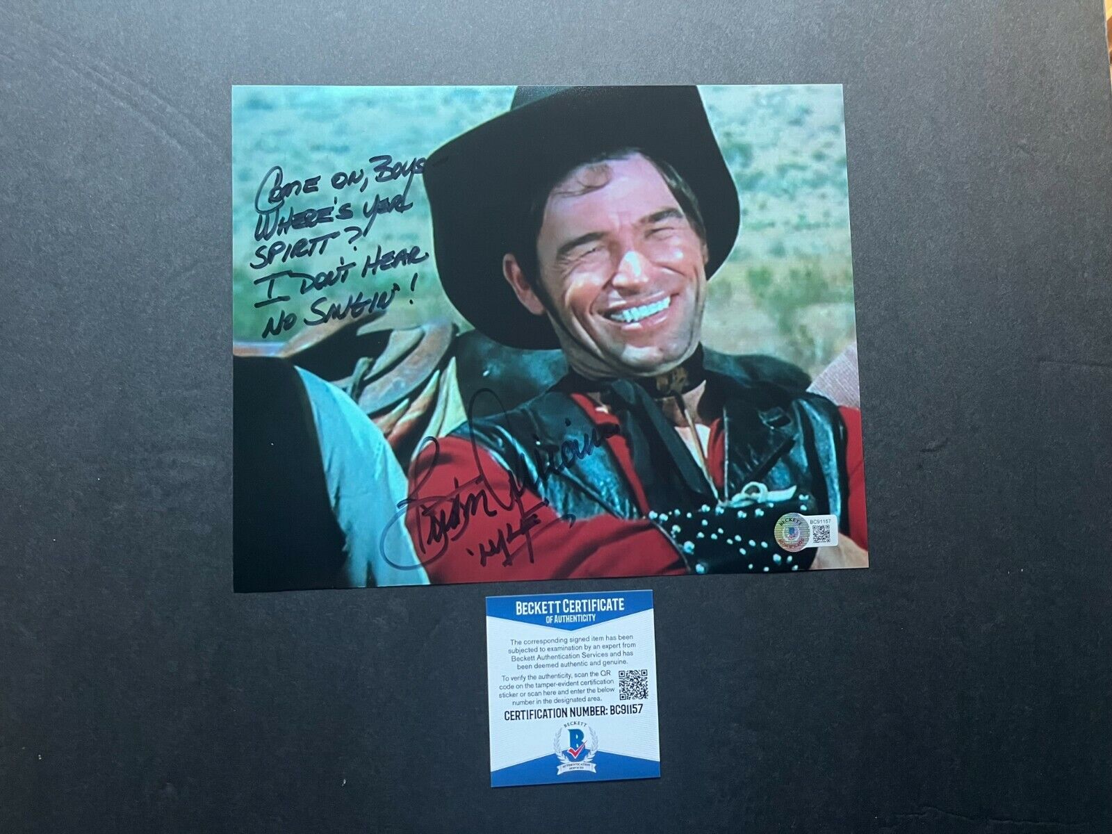 Burton Gilliam signed autographed Blazing Saddles 8x10 Photo Poster painting Beckett BAS Coa