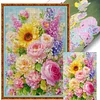 Flowers In Full Bloom-11CT Stamped Cross Stitch 55*75cm/21.65*29.53in (Big Size)
