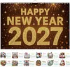2027 New DIY Diamond Painting Wall Calendar Kit 12-Month Flip Calendar Design Home Decor