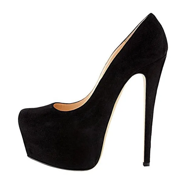 Onlymaker Women's Platform 16cm Thin High Heels Shoe Sexy Stiletto Wedding Party Fashion Pumps